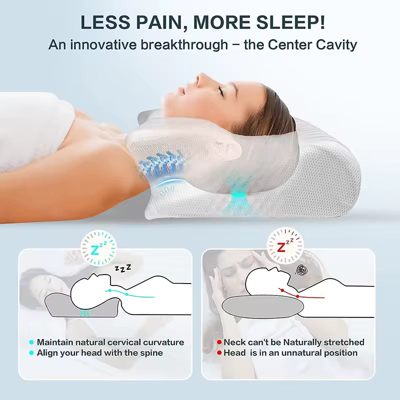 RELAMORA™— 2-in-1 Ergonomic Contour Pillow - RELAMORA