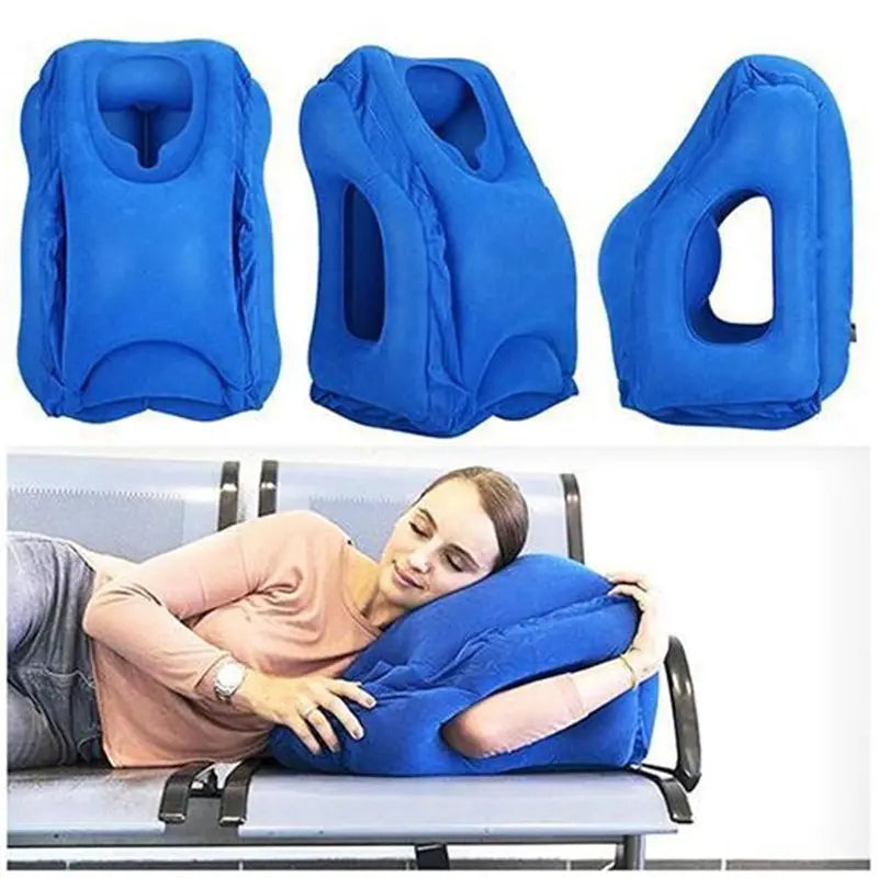 RELAMORA™— Inflatable Air Cushion Travel Pillow - RELAMORA