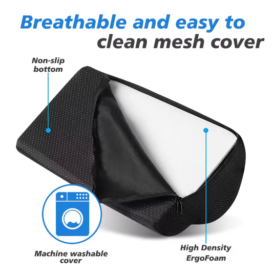 RELAMORA™— Memory Foam Foot Stool & Under-Desk Footrest - RELAMORA