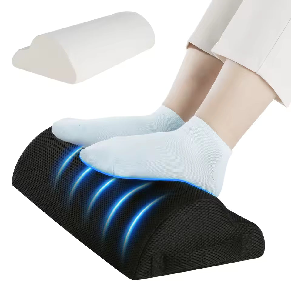 RELAMORA™— Memory Foam Foot Stool & Under-Desk Footrest - RELAMORA