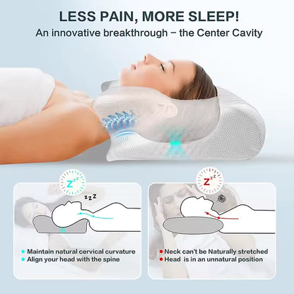 RELAMORA™— 2-in-1 Ergonomic Contour Pillow - RELAMORA